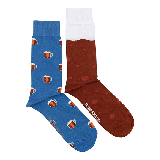 Inside Out Dark Beer - Mismatched Socks Come to the Dark side of the beer - Beer Wars Each pair of these purposely mismatched beer socks are designed in Canada, and ethically made in Italy.