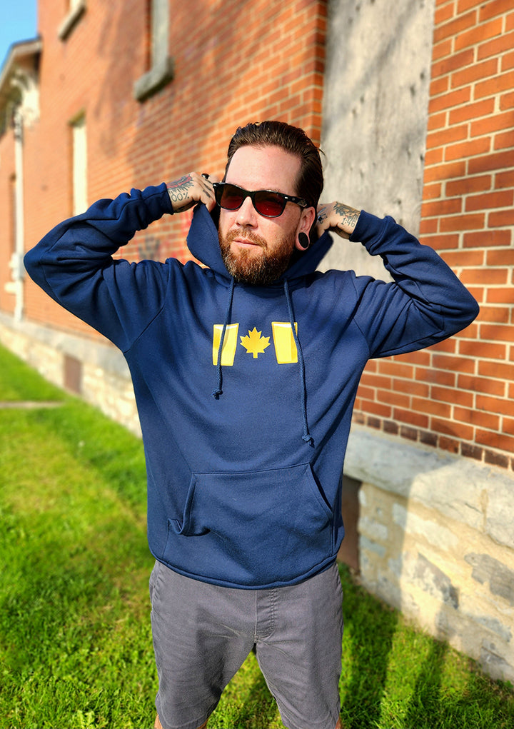 In collaboration with Beer Canada, Hop Bomb Apparel Co is proud to offer the first official Canadian Beer Day apparel collection! To continue with the Canadian theme, we're printing exclusively on Canadian made hoodies by Jerico.