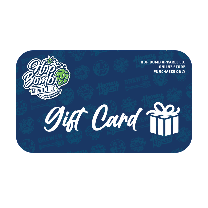 Digital gift card for beer lovers featuring craft beer apparel, funny beer socks, hats, and accessories.
