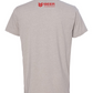 Back view of sand Canadian beer shirt with Beer Canada logo. 