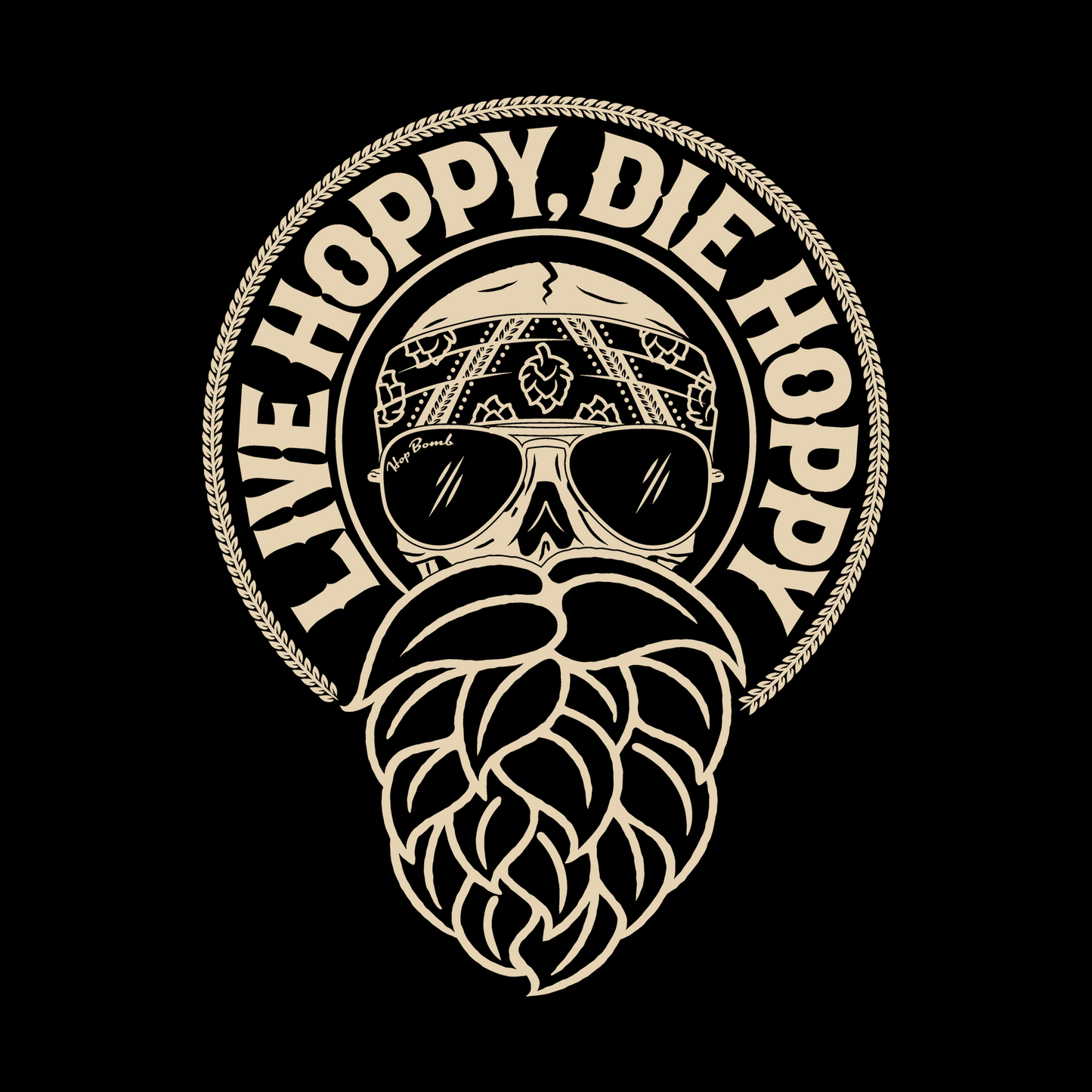 Hop lover shirt inspired by motorcycle culture and hazy IPAs