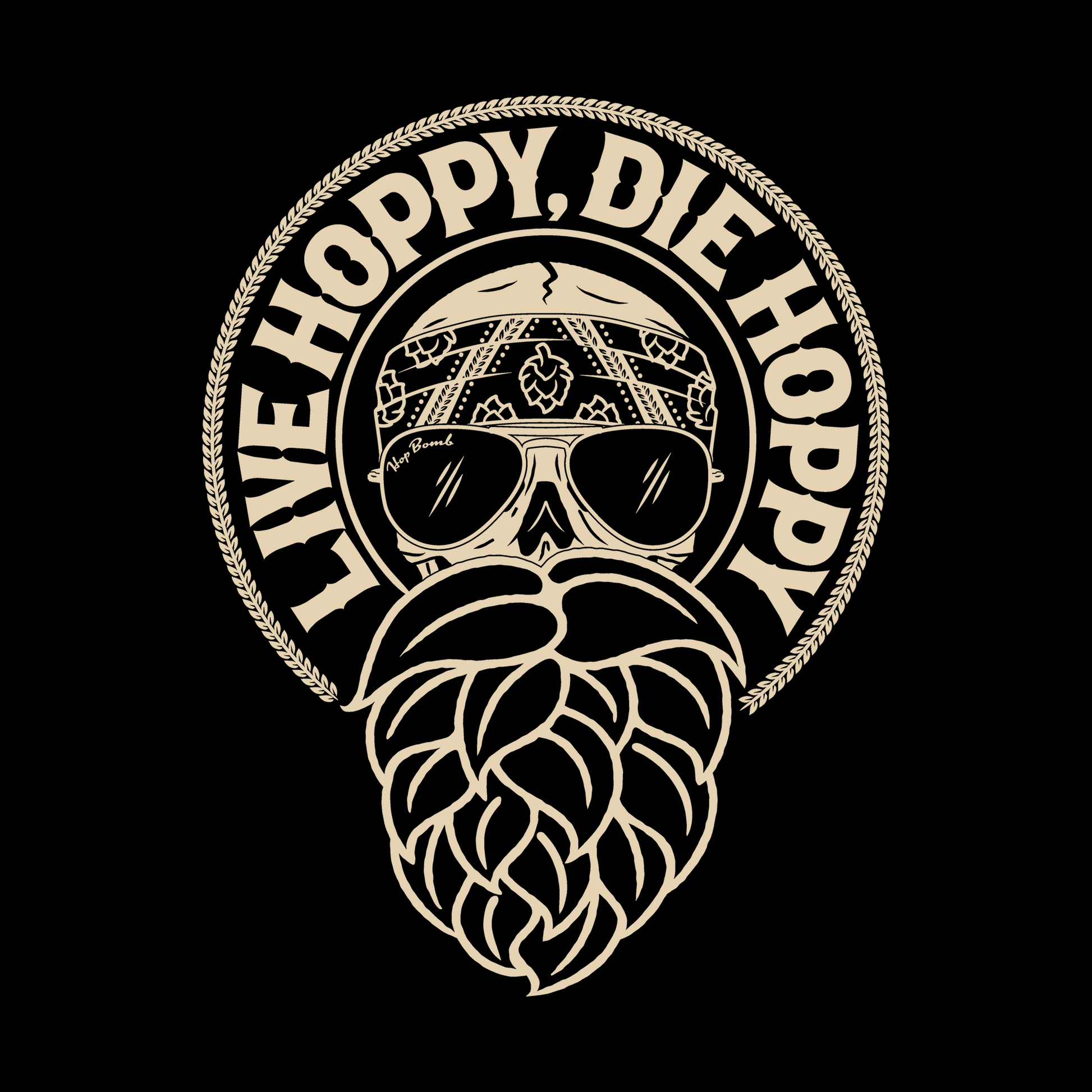 Hop lover shirt inspired by motorcycle culture and hazy IPAs