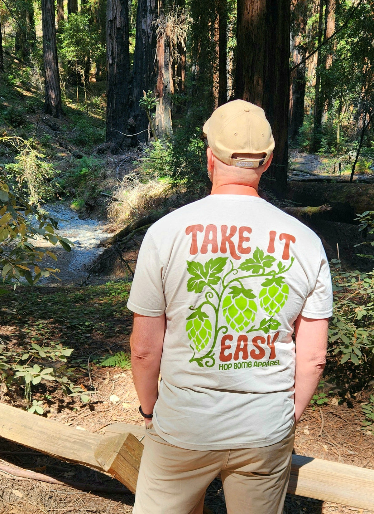 Take It Easy graphic tee for craft beer lovers who enjoy relaxing, slowing down, and living in the moment