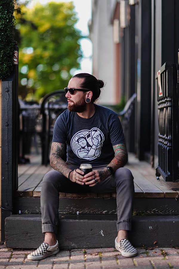 A throwback to prohibition era when bootleggers and speakeasies were a must. This Beer Runner shirt is comfortable and flattering. The higher quality of this beer t-shirt ensures that it is soft and long lasting. All beer shirts are hand printed in Canada, in small batches to ensure the highest quality