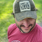 Vintage Distressed Trucker Cap - "Shut Up Liver You're Fine" These distressed beer hats are incredibly comfortable. Most trucker caps are rigid, but these vintage unstructured caps are made of a cotton/polyester blend with a soft mesh back that makes them fit more like a "Dad Hat." Now in Canada